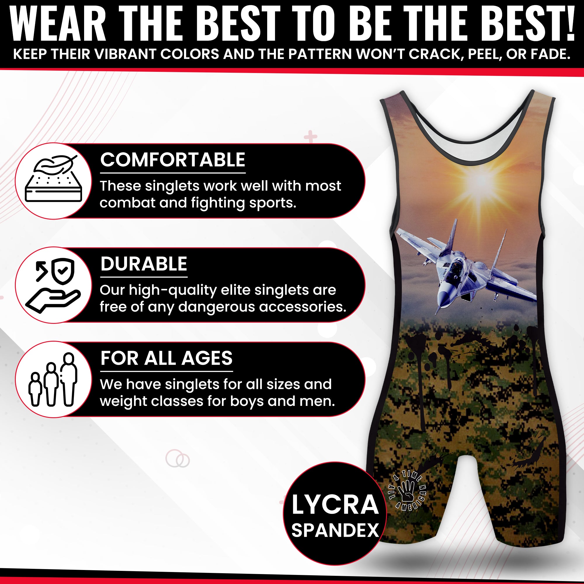 Shot Wrestling Singlet