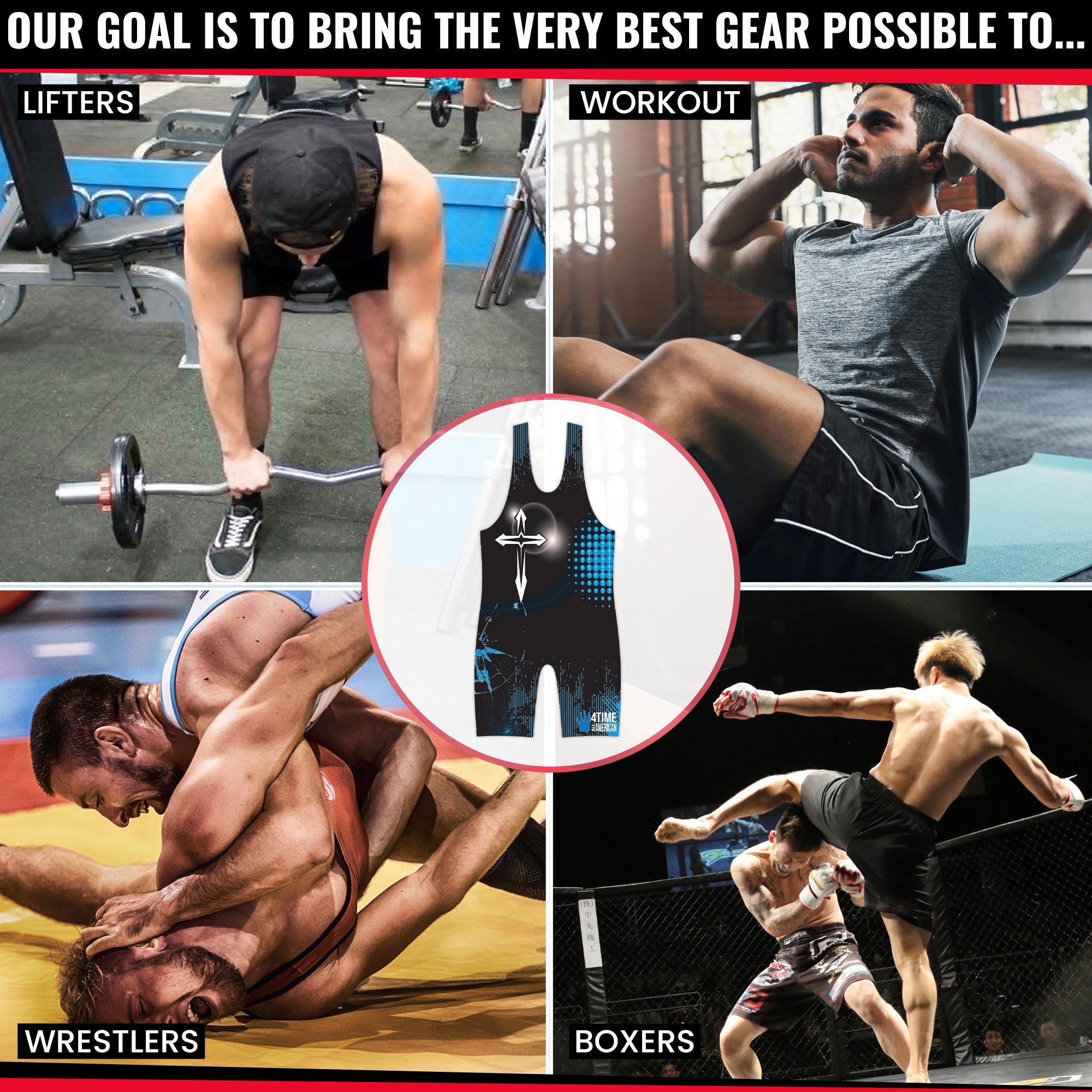 8 Wrestling Singlet