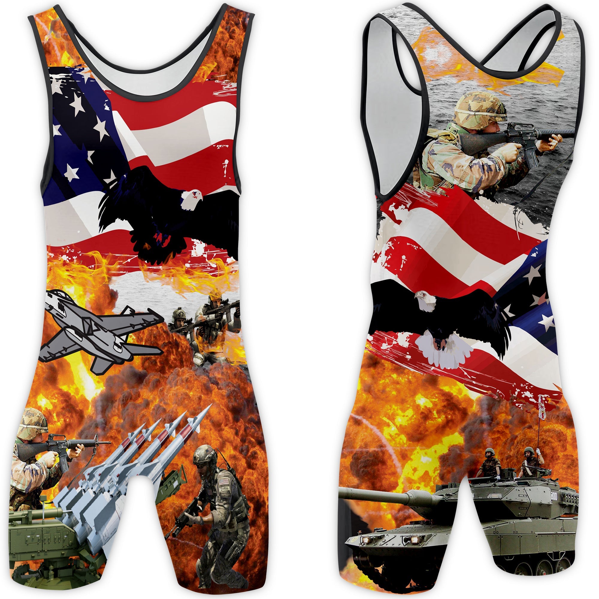 Patrol Wrestling Singlet