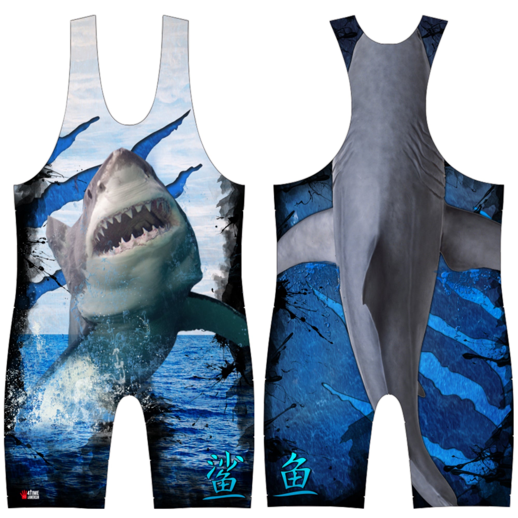 Flying Shark Wrestling Singlet