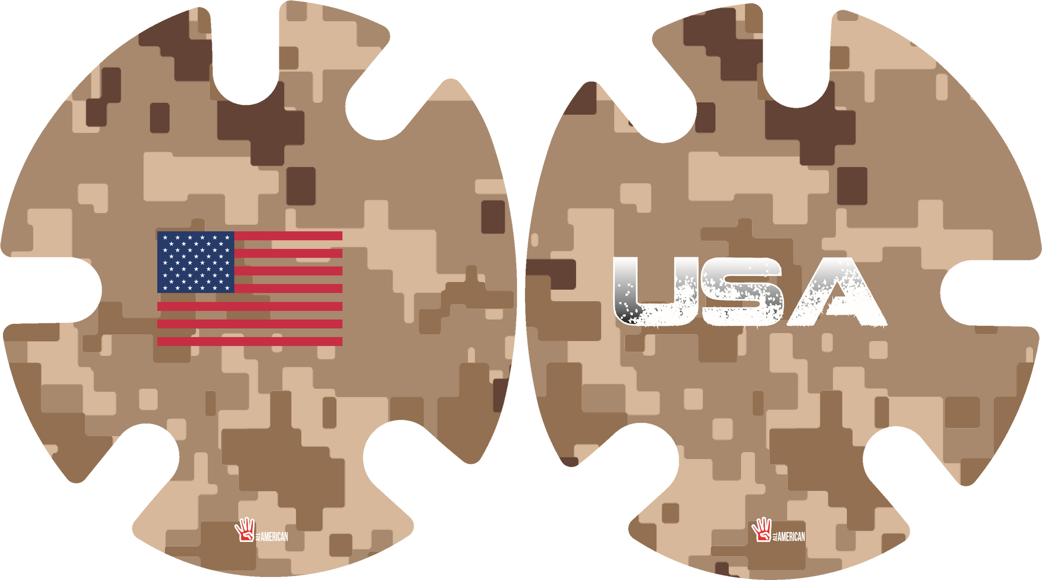 Desert Camo:  Wrestling Headgear Decals, Wraps by 4Time All American