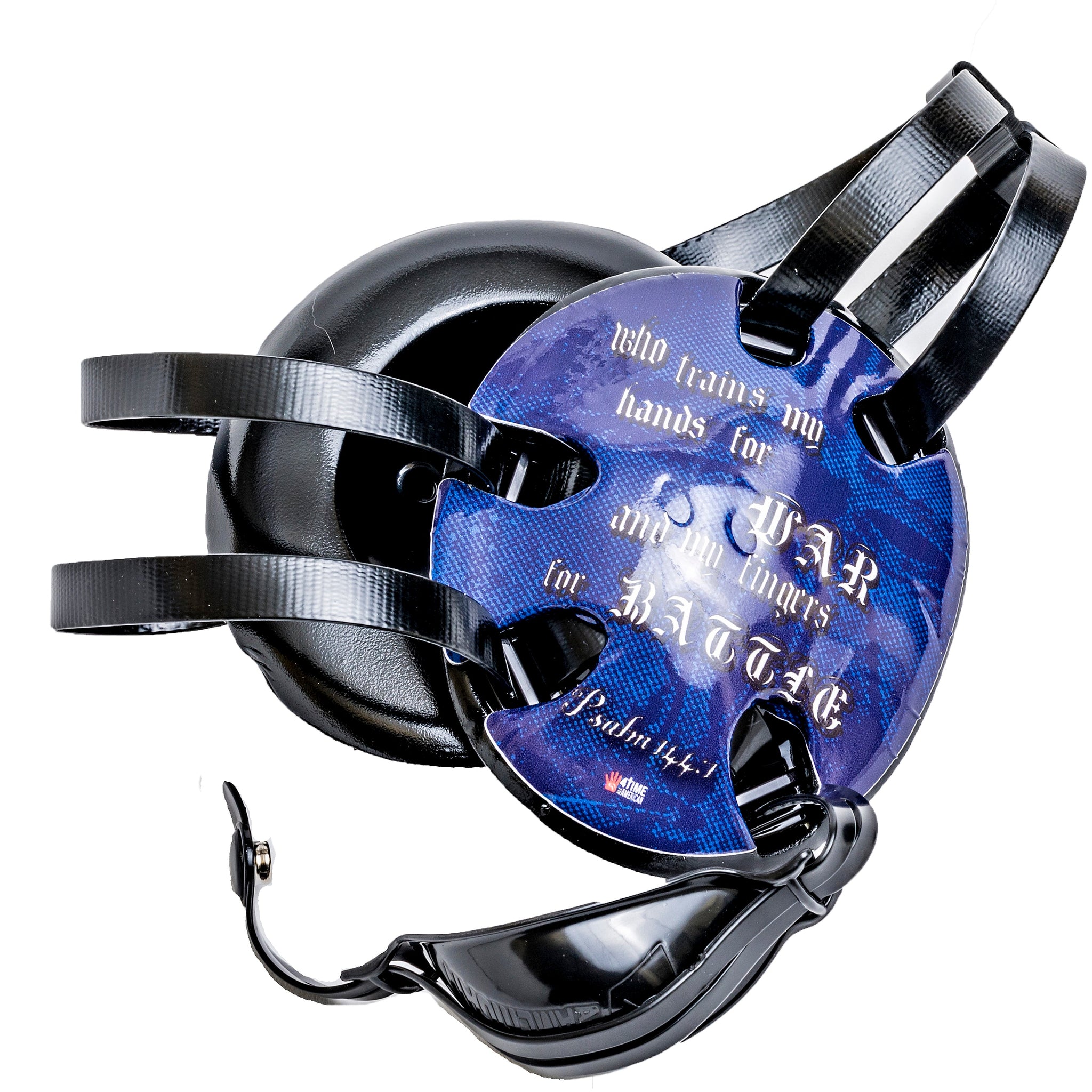 Psalm 144:1 Blue Wrestling Headgear