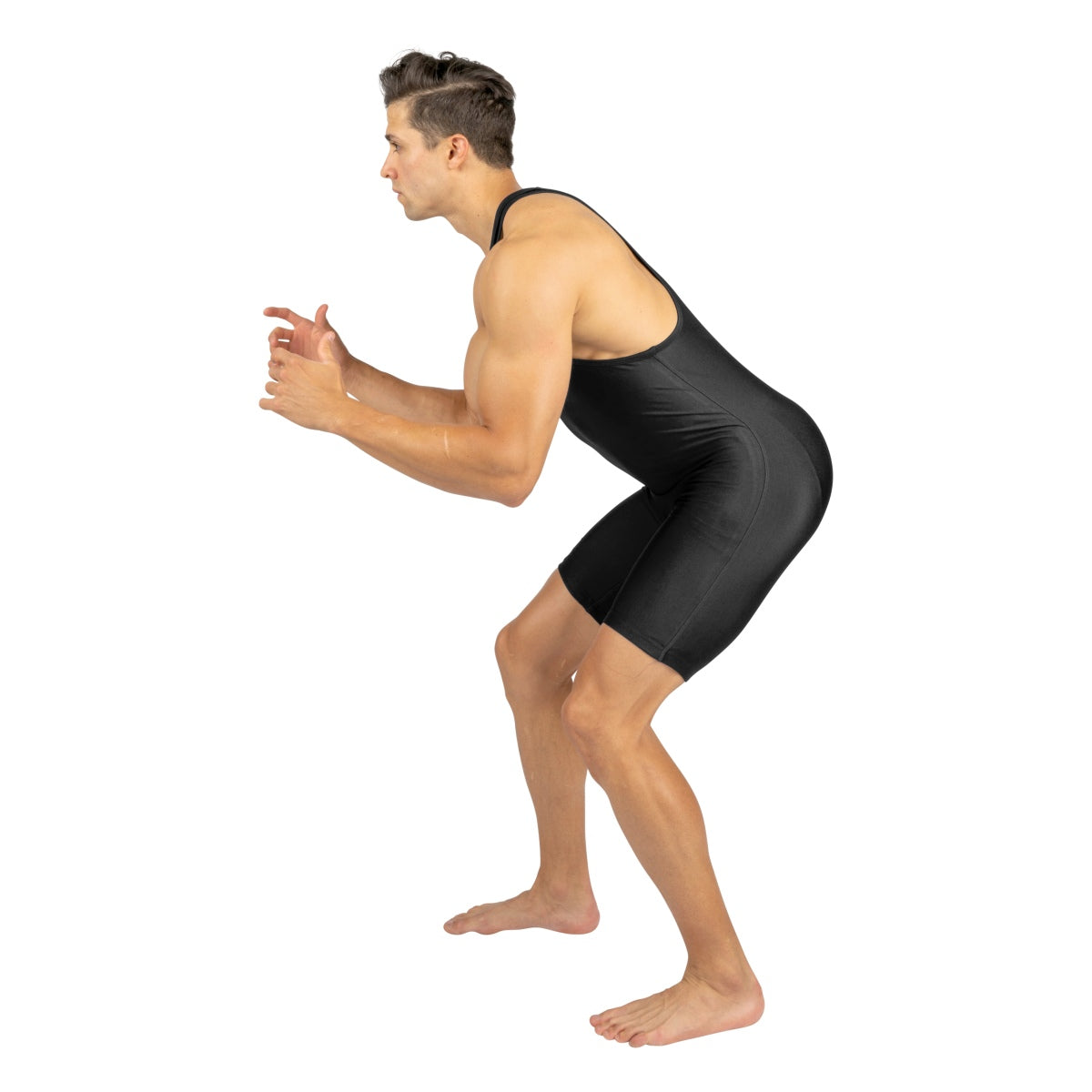 Black Wrestling Singlet