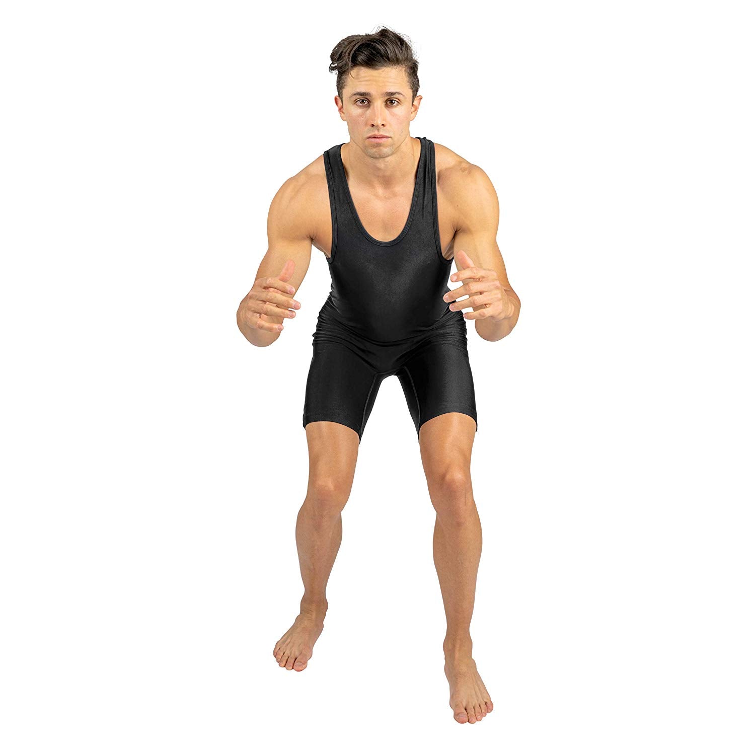 Black Wrestling Singlet