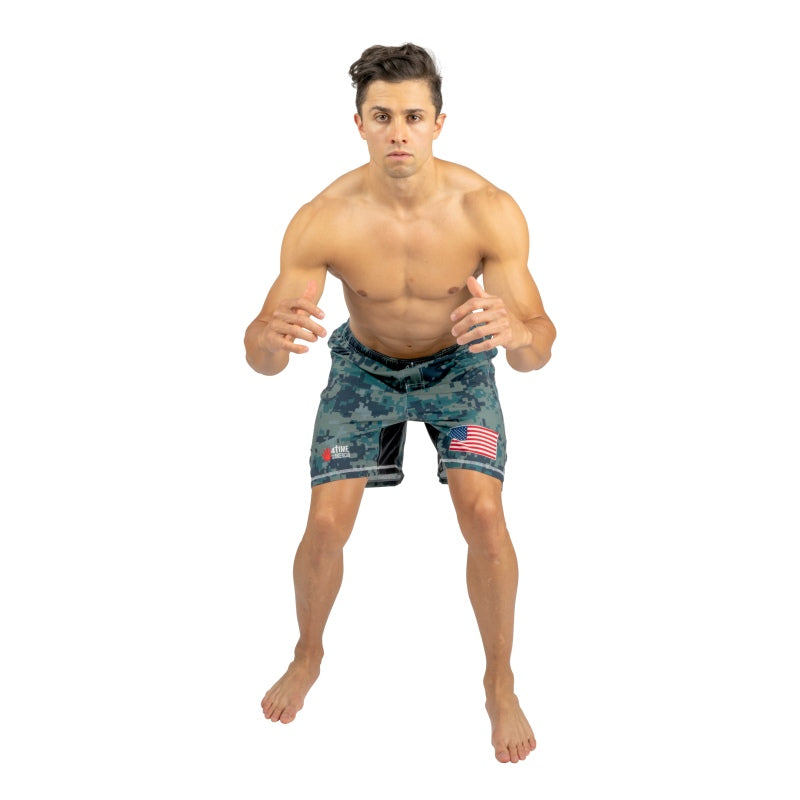 Digital Green Camo Wrestling