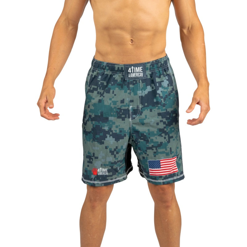 Digital Green Camo Wrestling