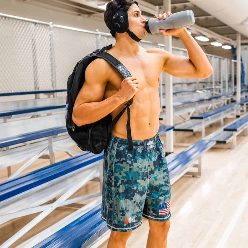 Digital Green Camo Wrestling