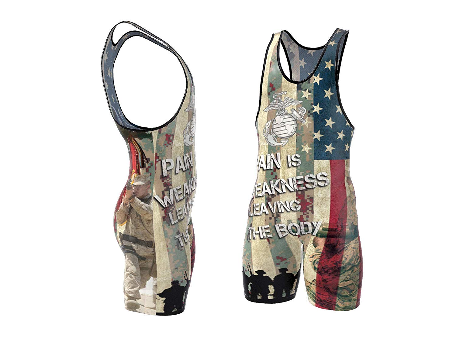 Marines Wrestling Singlet