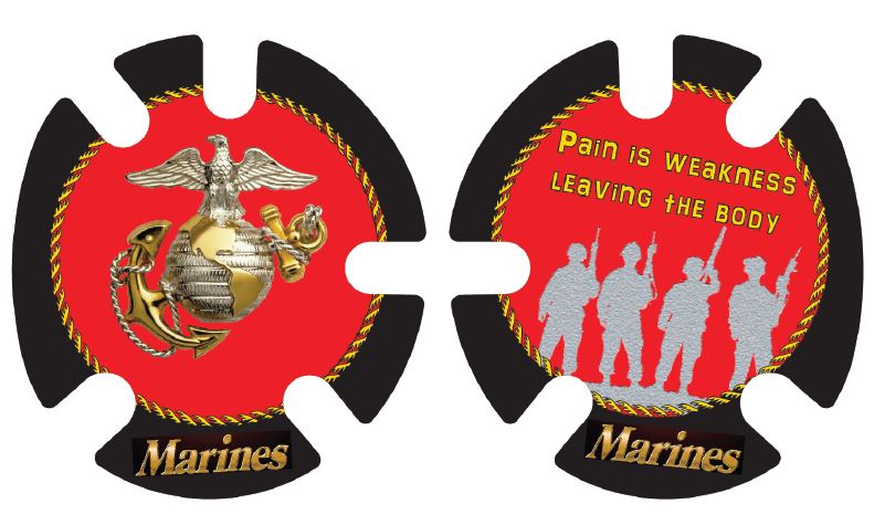 Marines:  Wrestling Headgear Decals, Wraps by 4Time All American
