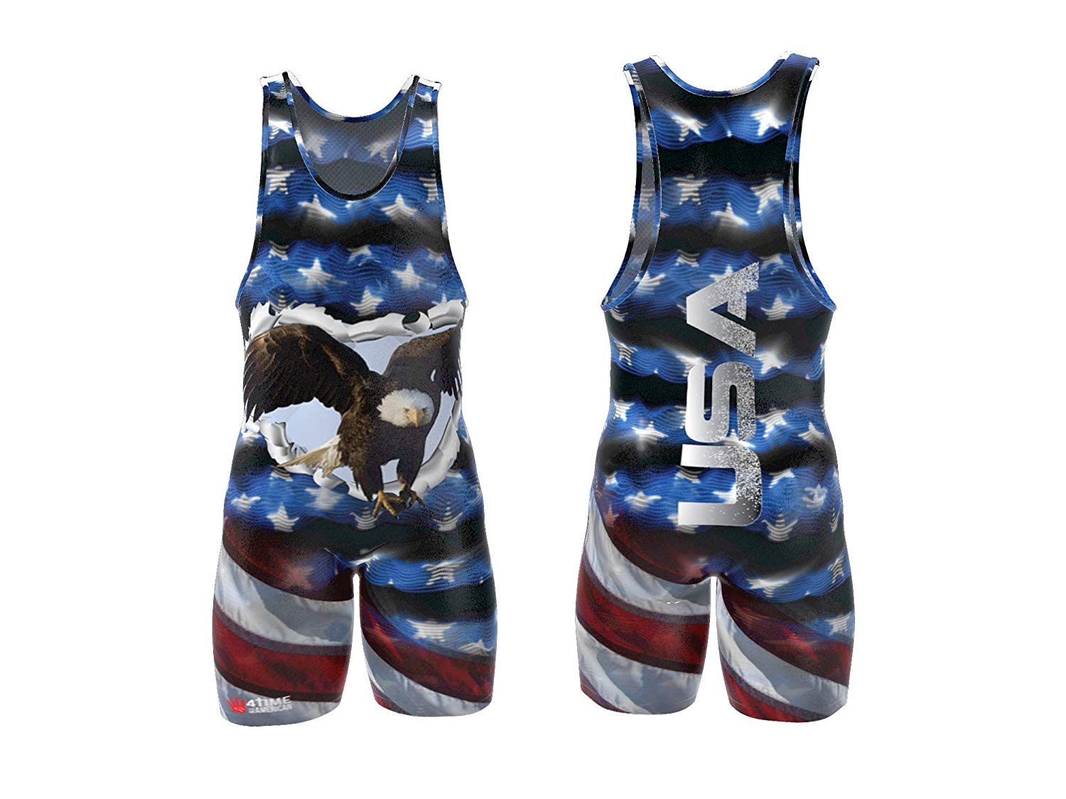USA Eagle Wrestling Singlet